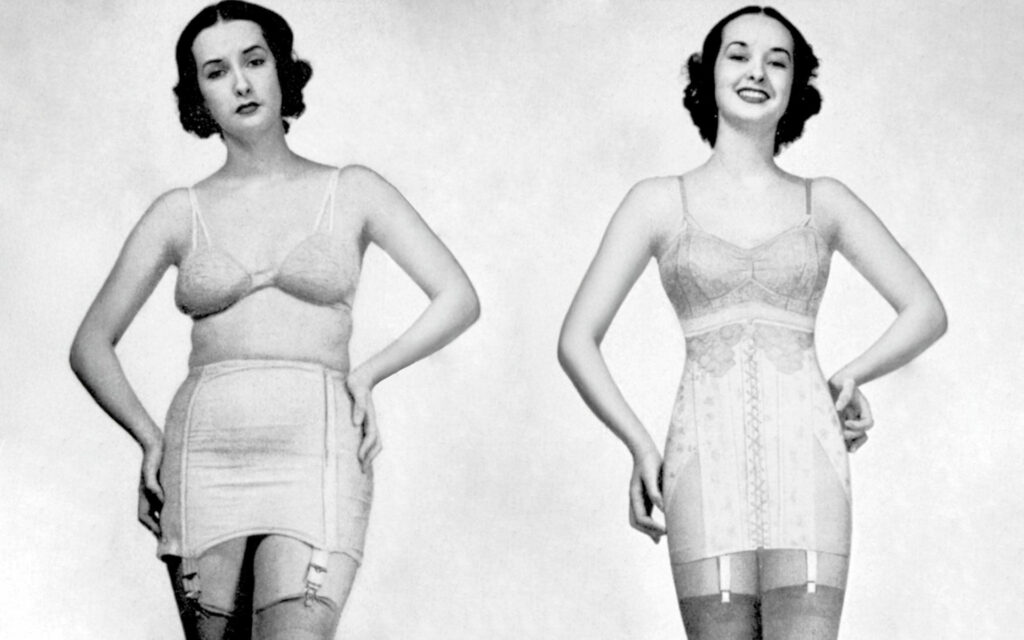 Spencer corset 1941 before after